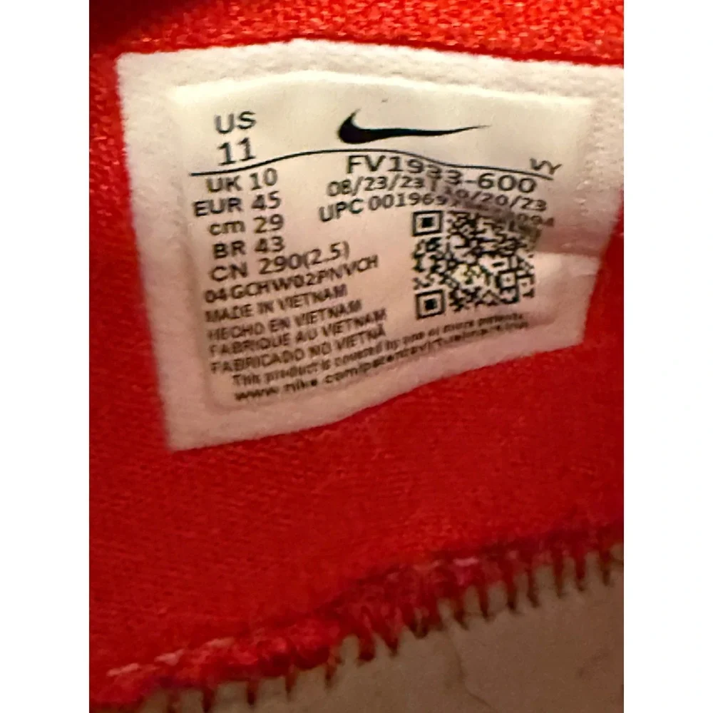Nike Giannis Immortality 3 Thanks For Sharing Red White FV1933-600 Mens Size 11